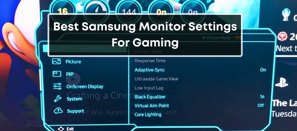Best Samsung Monitor Settings For Gaming
