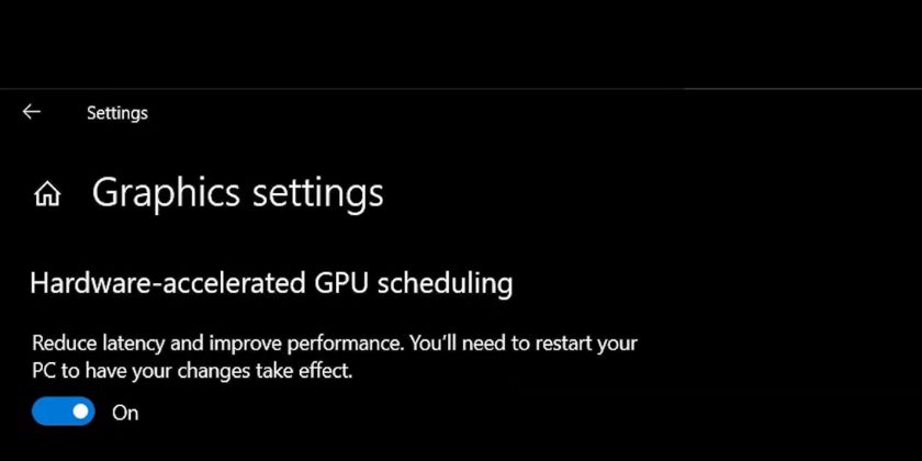 Enable or Disable Hardware Accelerated GPU Scheduling Through Windows Settings