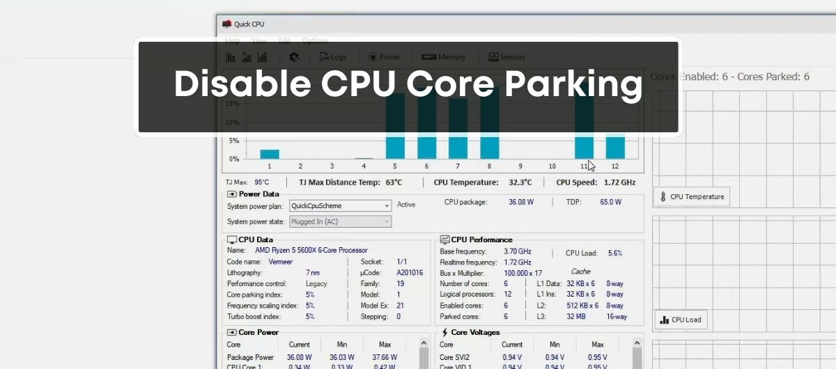 How to Disable CPU Core Parking